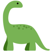 A green cartoon dinosaur